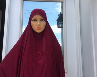 Hijab/niqab convertible khimar to nikab hijab ready hijab jilbab Muslim women’s wear