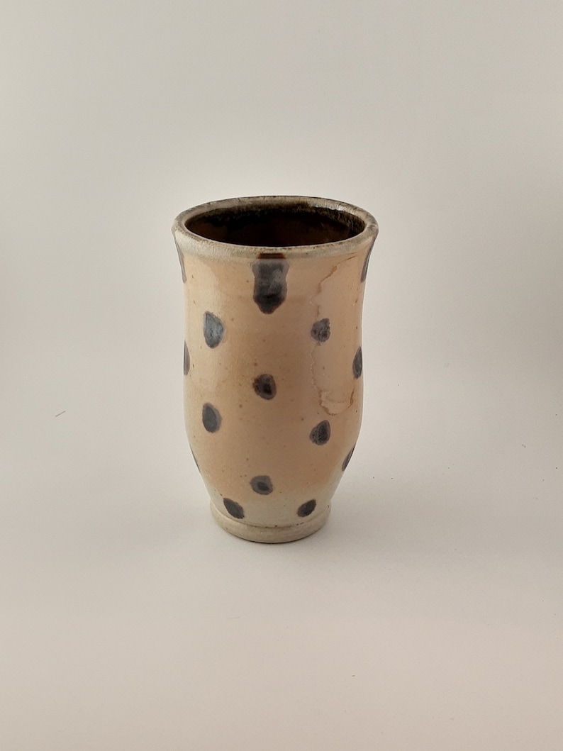 Ceramic polka dot vase