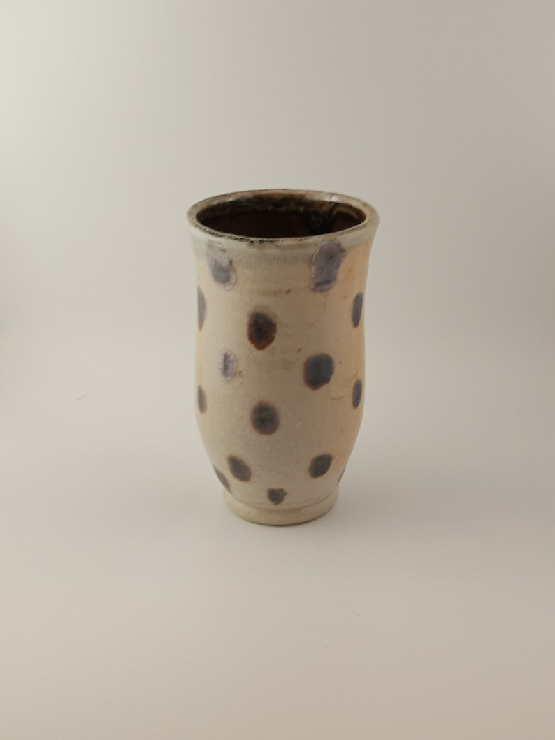 Ceramic polka dot vase