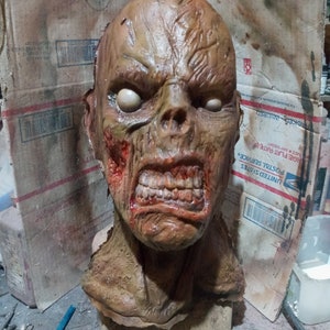 Pissed Off Zombie 1/2  mask (READY TO SHIP)
