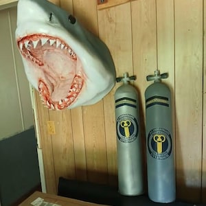 JAWS/ Shark City Ozark-- Hoopers Aqualung Tank (LIFESIZED) Ready To Ship