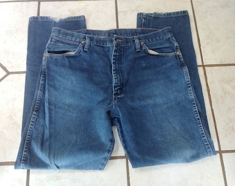 Wrangler Men's Jeans Blue Regular Fit Straight 36 x 32