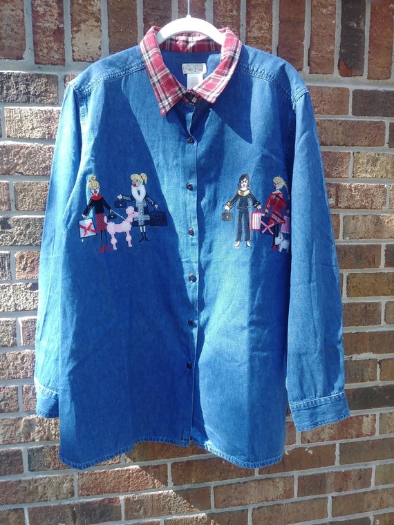bobbie brooks denim shirts