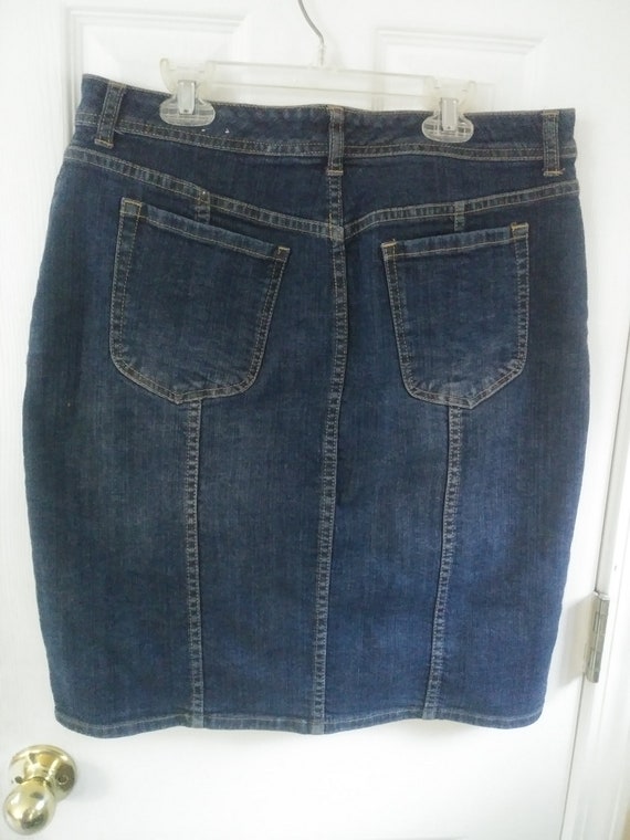 Women's Denim Jean Skirt Size 1 (M) by Chicos ~ W… - image 2