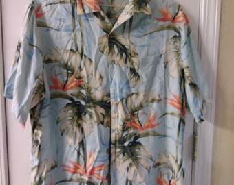 Men's Vintage Hawaiian Button Down Shirts Size M by Caribbean