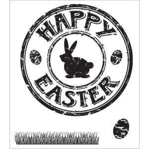Stempelplatte Happy Easter frohe Ostern Bild 1