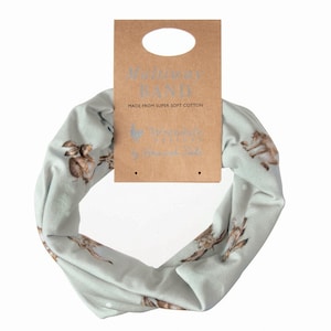 Multifunctional scarf: scarf, headscarf or hair band with rabbit motifs image 1
