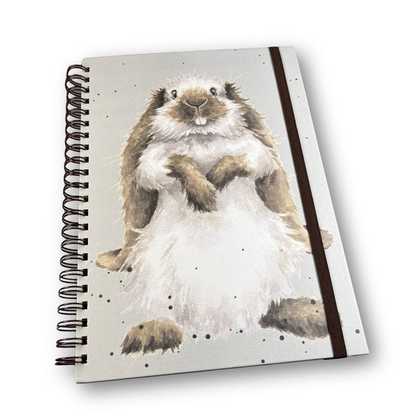 Notizbuch A4 Kladde liniert mit Hasen Kaninchen Motiv