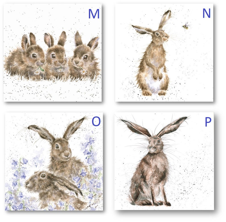 Kaninchen Klappkarten mit Umschlag 4 zur Auswahl Bild 4