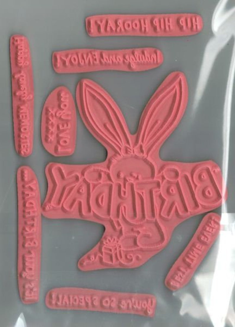 Stamp Plate Rabbit Birthday Wishes image 3