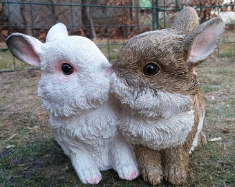 Lebensechte Darstellung Kaninchen Hase Dekoration