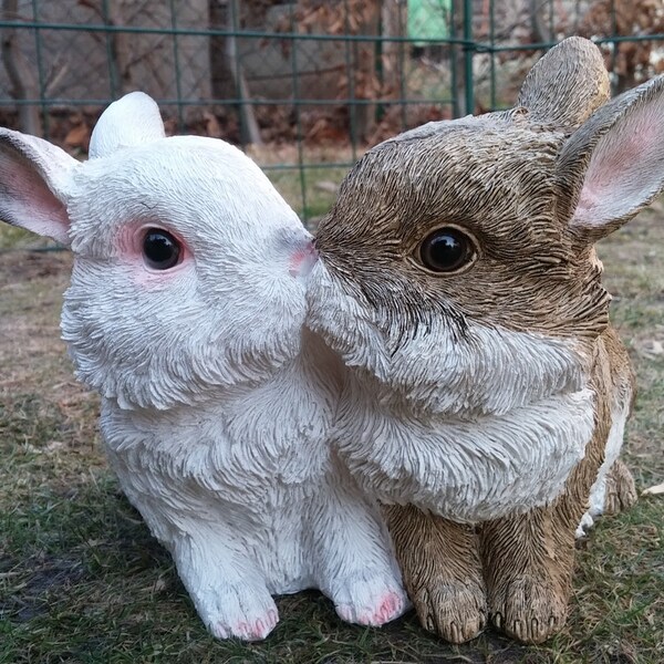 Lebensechte Darstellung Kaninchen Hase Dekoration