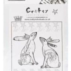 Stempelplatte gekrönte Kaninchen Königskinder Bild 2