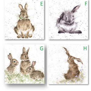 Kaninchen Klappkarten mit Umschlag 4 zur Auswahl Bild 2