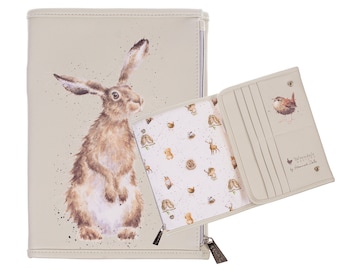 Notepad wallet with hare motif