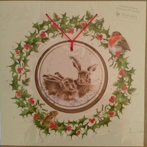 Rabbit Christmas Cards with Envelope Set of 3 image 6