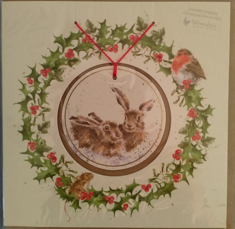Rabbit Christmas Cards with Envelope Set of 3 image 6