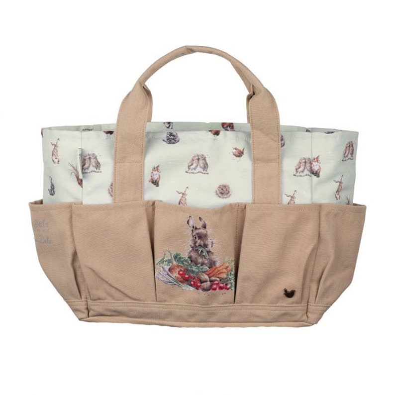 Garten Werkzeugtasche mit Kaninchen und Tiermotiven immagine 1