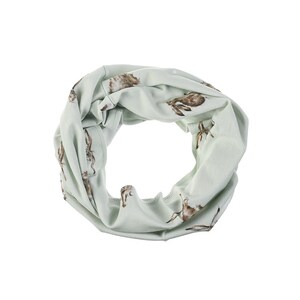 Multifunctional scarf: scarf, headscarf or hair band with rabbit motifs image 5