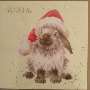 Rabbit Christmas Cards with Envelope Set of 3 image 2