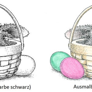 Stempelplatte müder Osterhase schlafendes Kanin Bild 3