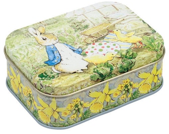 Lata rectangular Peter Rabbit - golosinas de tienda