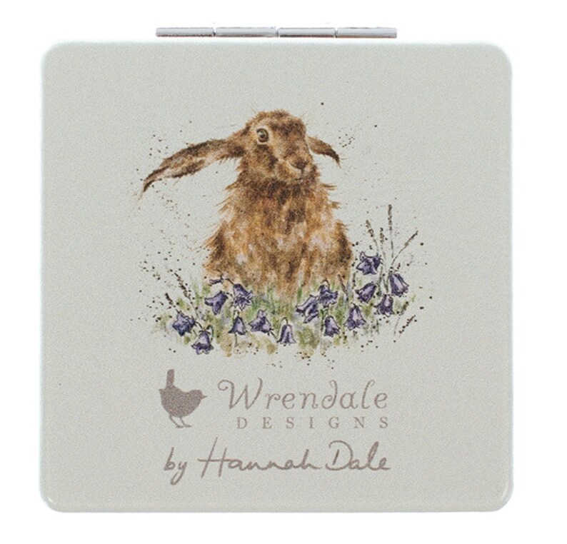 Pocket mirror with rabbit motif Compact mirror image 6