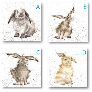 Kaninchen Klappkarten mit Umschlag 4 zur Auswahl Bild 1