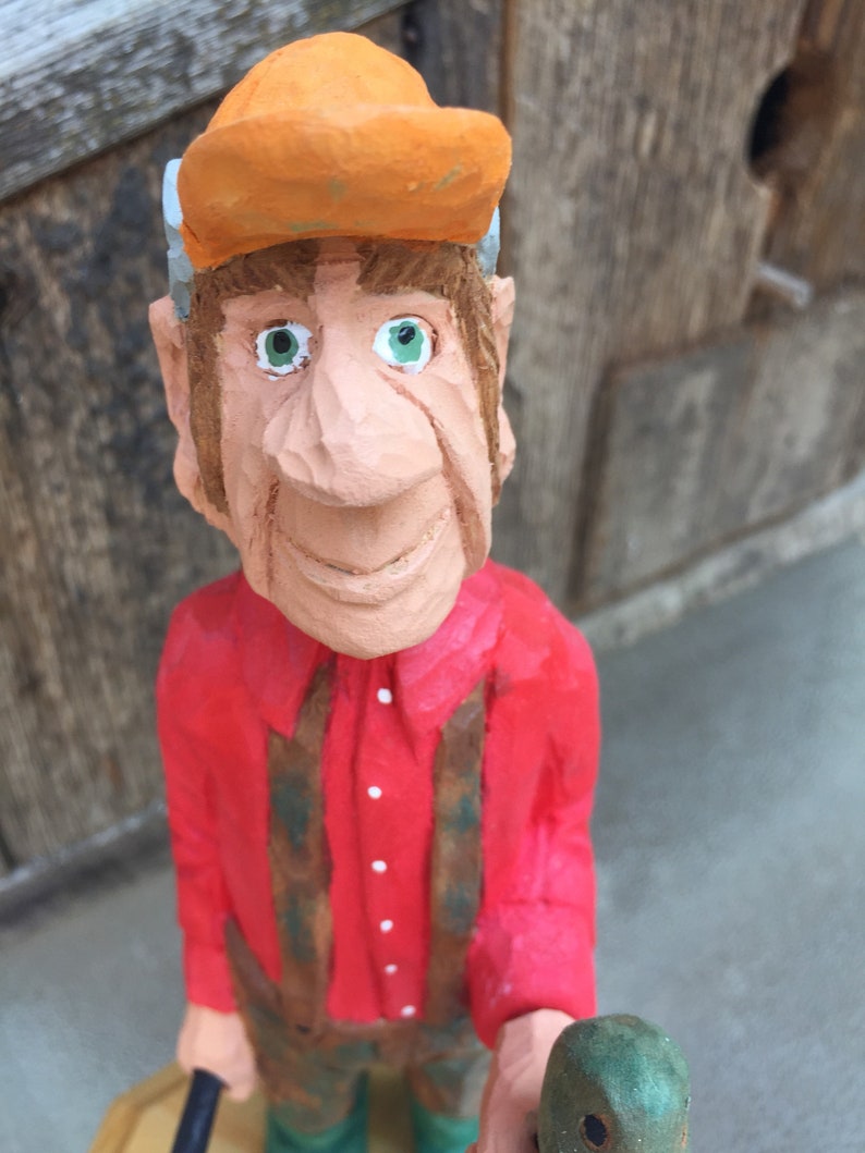 Duck Hunter Basswood Carving Fathers Day| Handcarved Gift for man| |Woodcarving Birthday Gift |