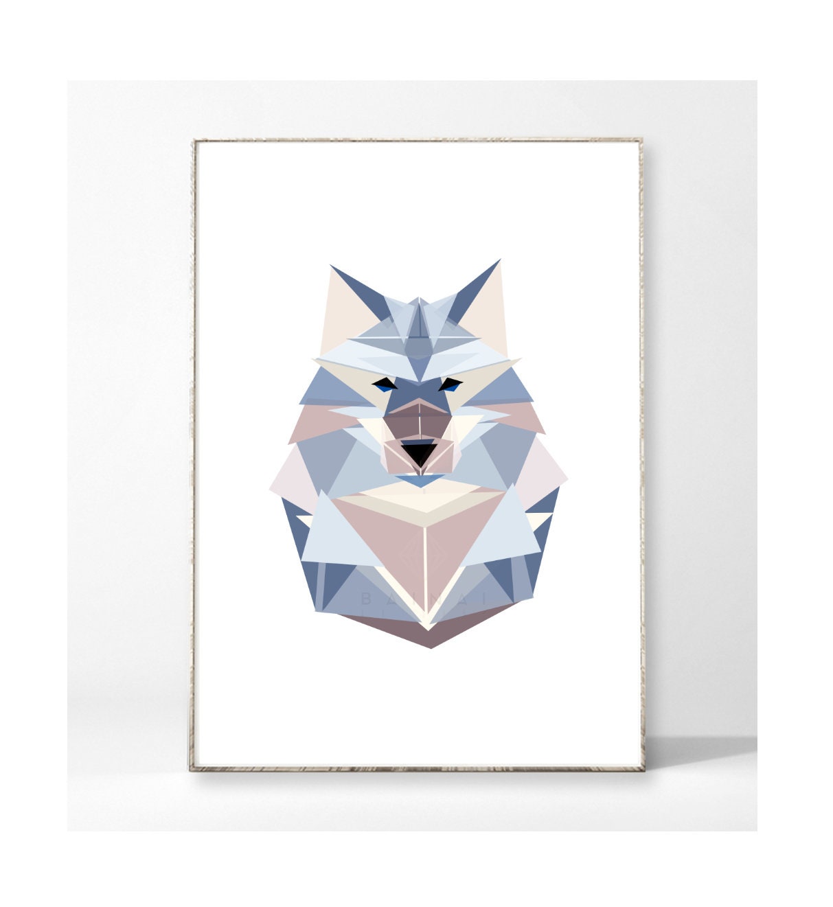 GEOMETRIC WOLF Art Print Poster Image Wolf Animal Abstract - Etsy UK