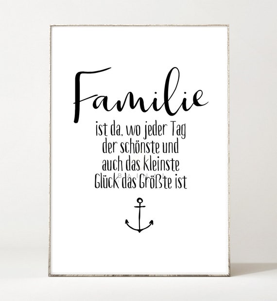 Familie Bild Familie Ist Da Wo Jeder Tag Der Schonste