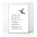 Poster 'Zuversicht' Mit Kolibri – Typografie Wandbild 30x20 Cm – Hochwertiger Kunstdruck
