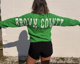 Brown County Hornets Large Print Sweatshirt