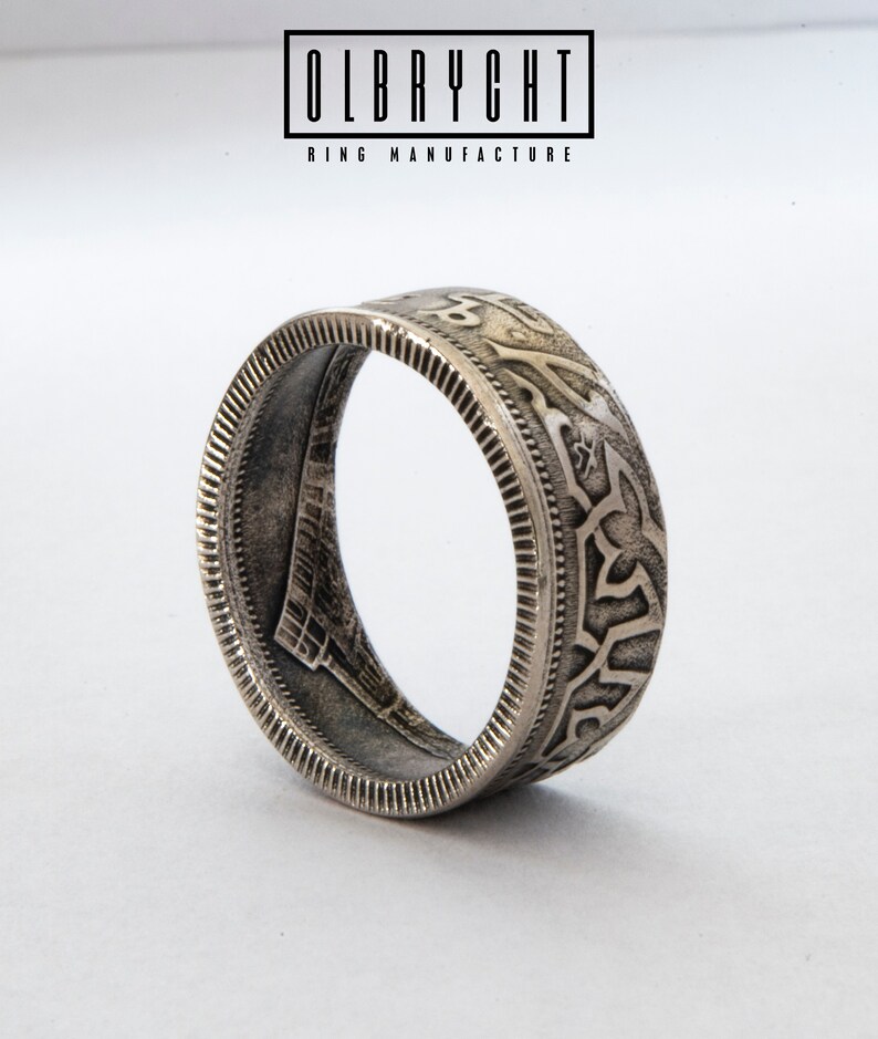 coin Ring Egyptian Qirsh Arabic wedding band Muslim Pride Signet Promise rings Handmade signet Egyptian jewellery Engagement ring