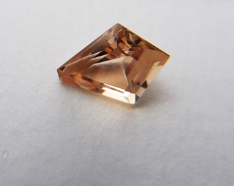 1.48 ct Golden Precious Topaz, Step Cut Cross, Natural, Untreated