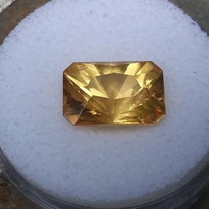 17,7 ct Złoty Topaz, Precyzyjny Szlif, Naturalny, Nieobrobiony, Brazylia