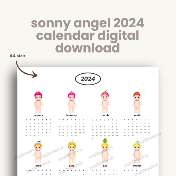 Angel Calendars Etsy