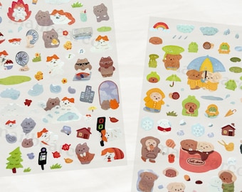 seasonal sticker sheets