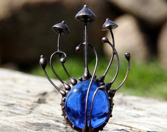 Брошь Boho Mushroom - Психоделические ботанические украшения