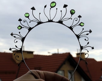 Psychedelic Mushroom Crown: Rave Forest Fairy Diadem