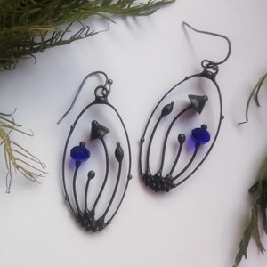 Hippie earrings, mushroom jewelry, mushroom earrings, boho earrings, psytrance, witch jewelry, forest earrings, magic mushroom, psychedelic