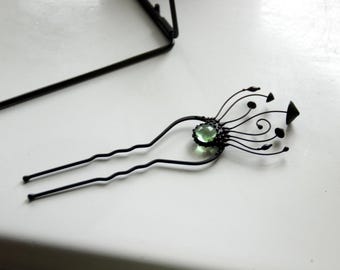 Mystical witchy vibes handmade magic mushrooms forest hair pin, aesthetic fairy jewelry inspired by nature, witchcore toadstool jewelry.
