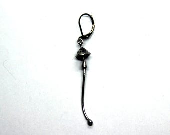 Toadstool Mushroom Single Earring: Boho Forest Style, Handmade