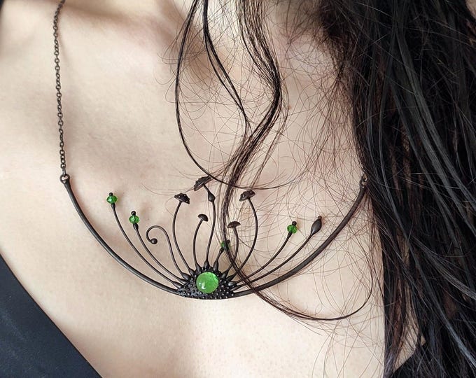 Psychedelic Amanita Mushroom Pendant: Fairy Witch Necklace