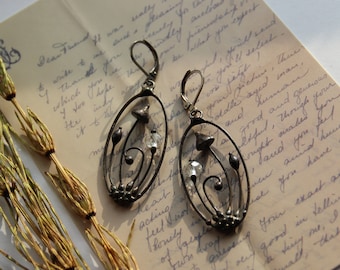 Mushroom Earrings: Boho Hippie Jewelry, Psychedelic Forest Design