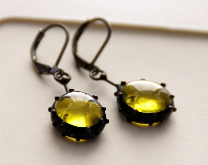 Stained Glass Geometric Earrings: Handmade Boho Hippie Style