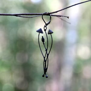 Toadstool earring, forest mushrooms jewellery, psychedelic unique gift, magic mushrooms mono earring, cottagecore style jewelry, nature gift