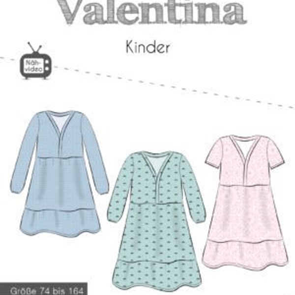 Valentina Kleid Kinder – Papierschnittmuster von Fadenkäfer