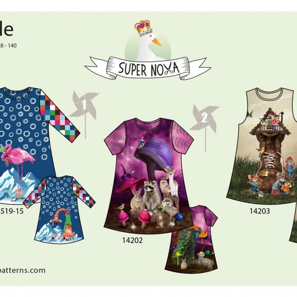 Shirt/Tunika Noelle Kinder – Papierschnittmuster von Super Nova