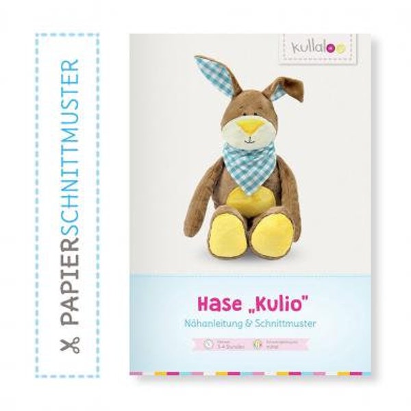 Kullaloo Booklet Hase "Kulio" Papierschnittmuster und Anleitung